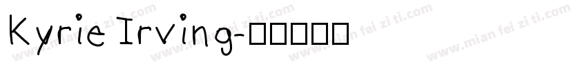 Kyrie Irving字体转换